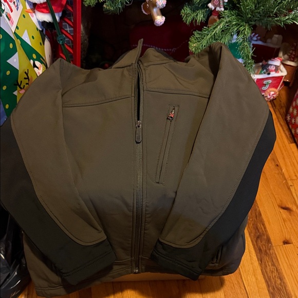Cherokee Boys Dark Olive and Black Performance Jacket - Picture 1 of 3